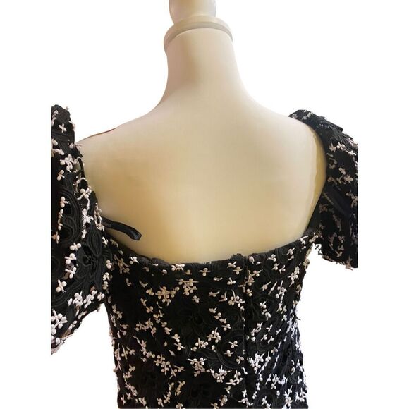 Shoshanna Sentido Dress Midnight Black Size 14 MSRP: $570 - Picture 8 of 10